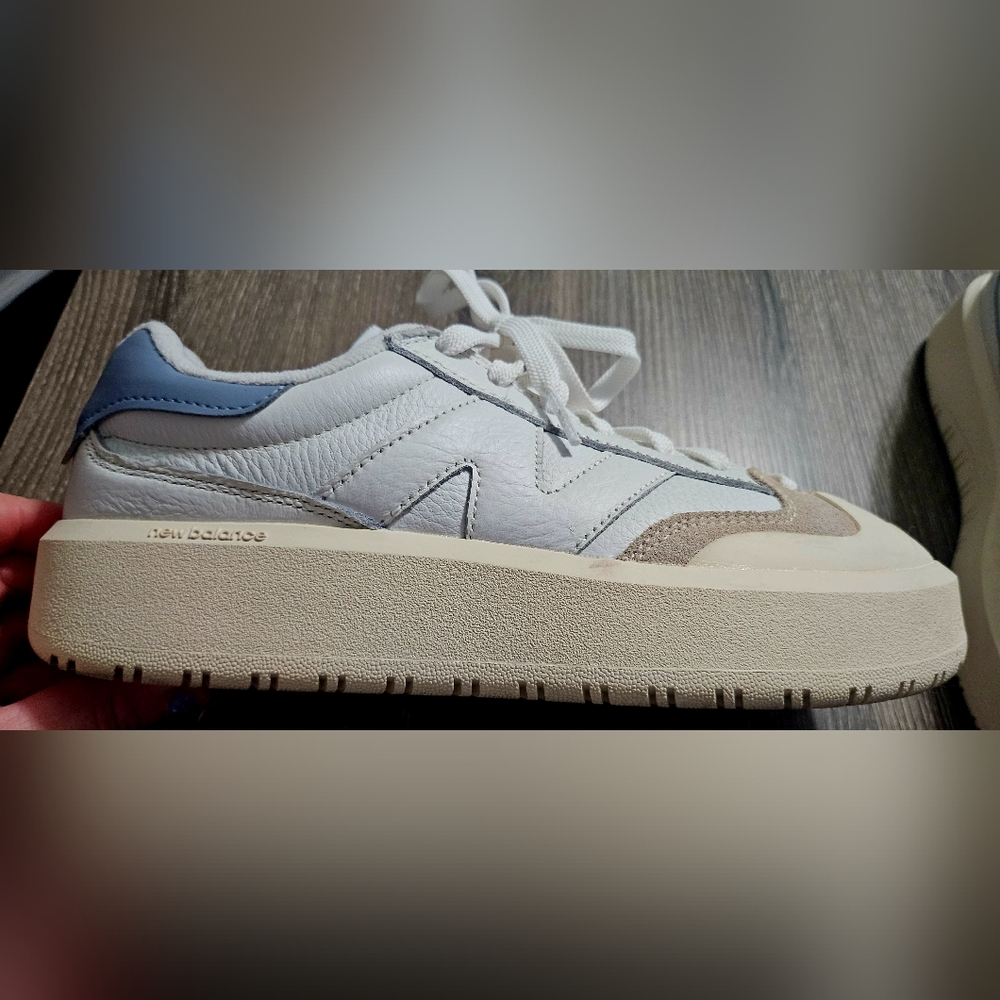 Mens New Balance CT302 White Reflection/blue platform size 7
